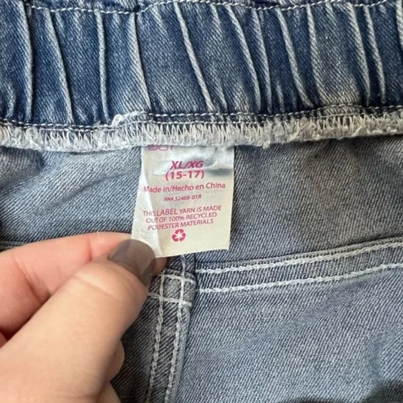 Sz 15-17 NoBo Denim Shorts w/ Belt and Pouch - Picture 3 of 3